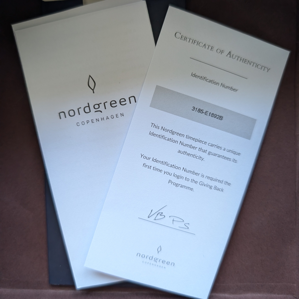 Nordgreen Native Minimalist Watch With Black and Brown Leather Straps - Picture 3 of 7
